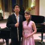 Der Querflötist Masahiro Nishi und die Pianistin Chika Yamakawa aus der japanischen Partnerstadt Tottori.
