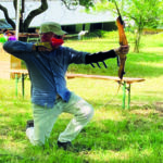 Bogenschütze in Aktion