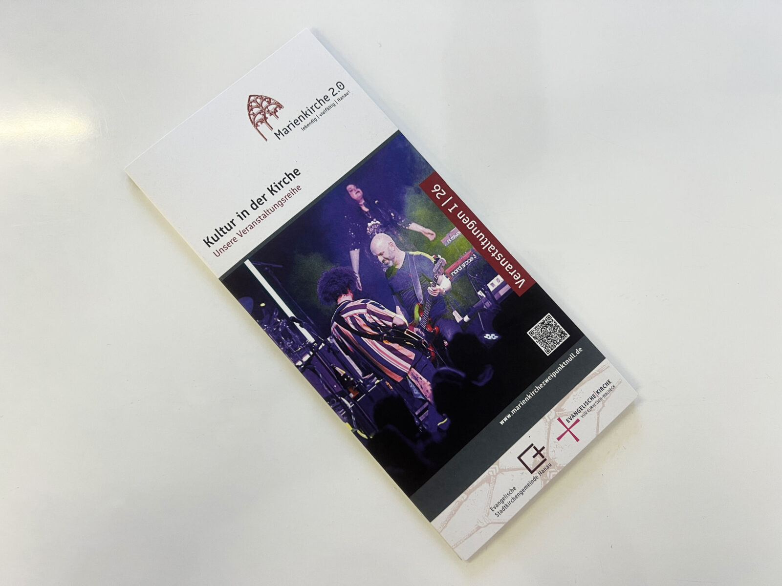 Der Flyer mit dem Veranstaltungsprogramm in der Marienkirche für das erste Halbjahr 2026.